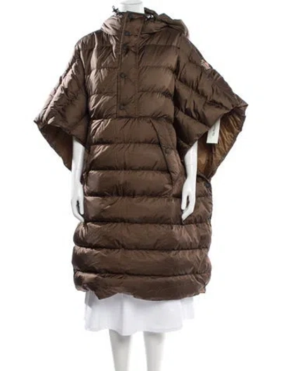 Pre-owned Moncler Coat In Brown