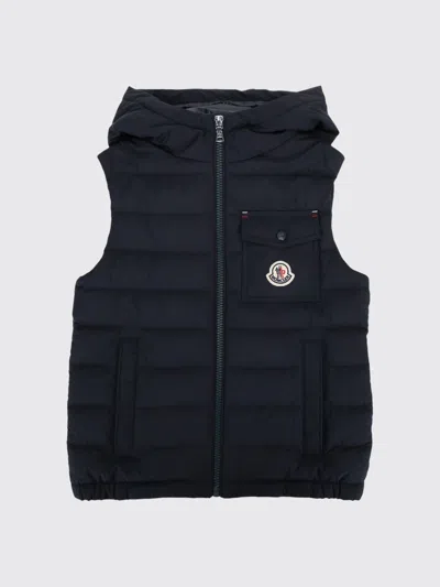 Moncler Coat Kids In Blue