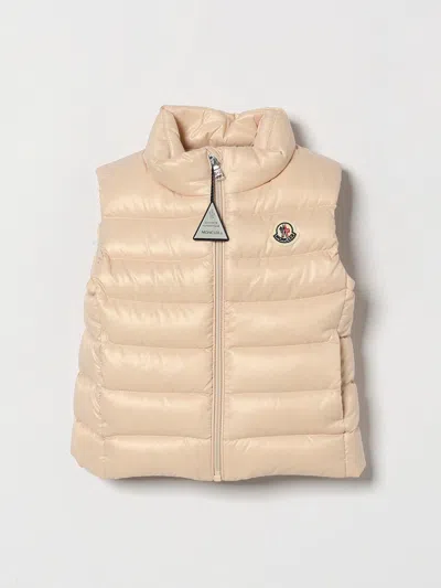 Moncler Babies'  Coat Kids Color Beige In Neutral