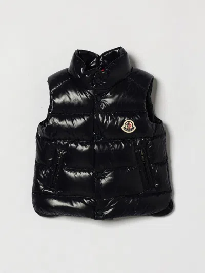 Moncler Babies'  Coat Kids Color Navy In Blue