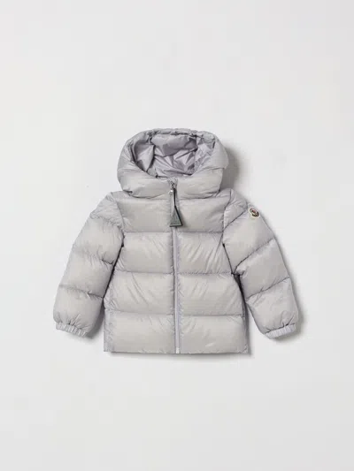 Moncler Babies'  Coat Kids Color Violet In Gray