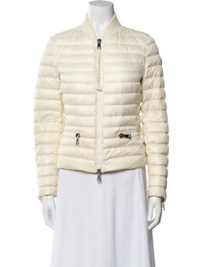 Pre-owned Moncler Coat In Neutral