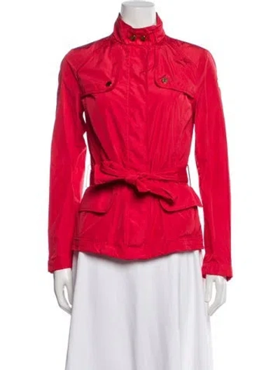 Pre-owned Moncler Coat In Pink