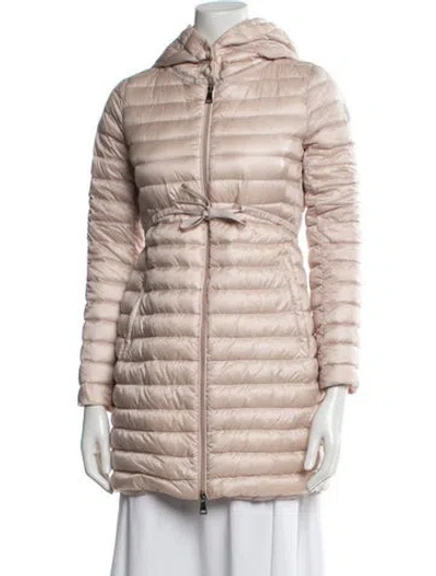 Pre-owned Moncler Coat In Pink