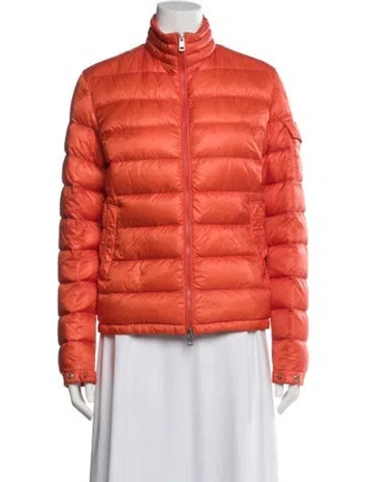 Pre-owned Moncler Coat In Red