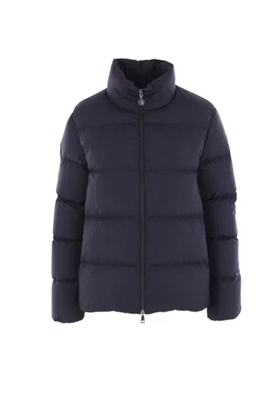 Moncler Coats In Blue