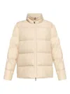 Moncler Pastel Pink Mauzun Polyester Down Jacket In Neutral