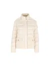Moncler Bessettes Short Down Jacket In Neutral
