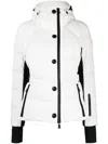 Moncler Grenoble Guyane Hooded Ski Jacket In Beige
