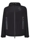 Moncler Padded Technical Poplin Jacket For Outdoor Activities In Black