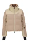 Moncler Pink And Ivory Stennes Down Jacket In Light Pink