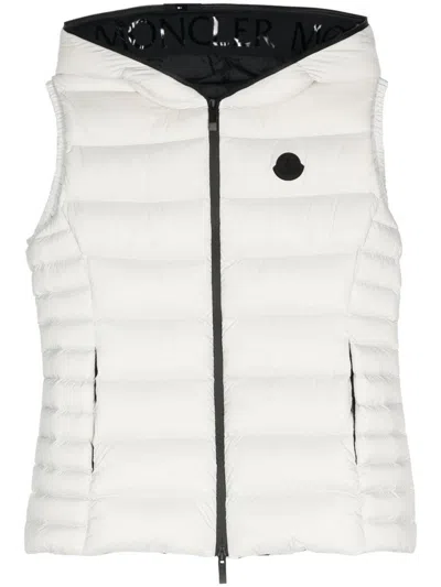Moncler Aliterse Down Vest Grey In White