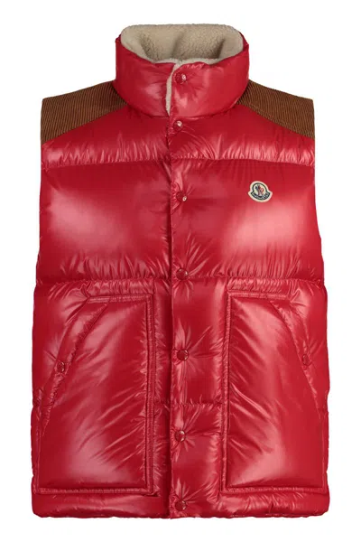 Moncler Ardeche Bodywarmer Jacket In Red
