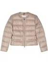 Moncler Laurine Quilted Puffer Jacket In Baige