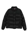 Moncler Quilted Panelled Jacket In Black