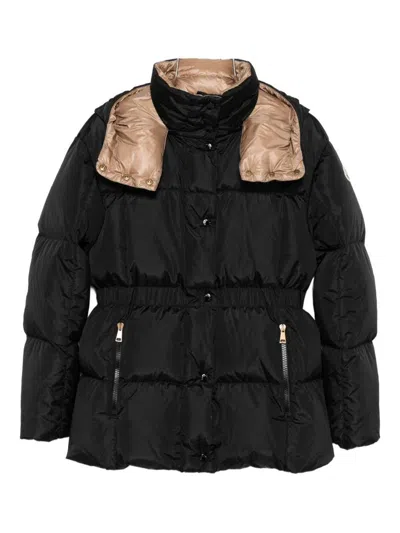 Moncler Coats In Black