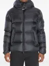 Moncler Mens Black Couyere Nylon-down Jacket In Black