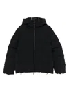 Moncler Hooded Quilted Jacket In Black