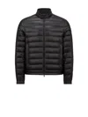 Moncler Jacobus Down Biker Jacket Clothing In Black