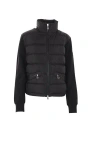 Moncler Padded Zip-up Jacket In Black