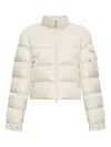 Moncler Petra Short Down Jacket In Neutral