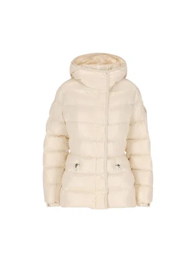 Moncler Coats In Neutral