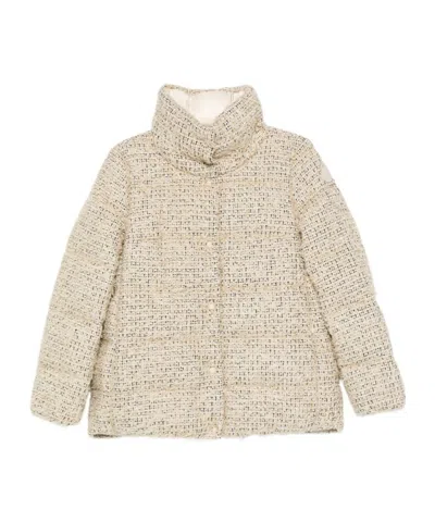 MONCLER MONCLER COCHELLE TWEED SHORT DOWN JACKET