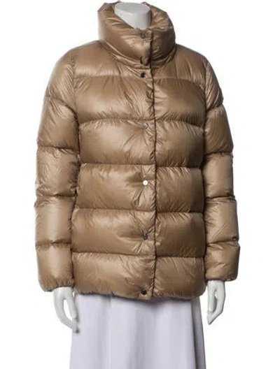 Pre-owned Moncler Cochevis Giubbotto Nylon Down Coat In Neutral