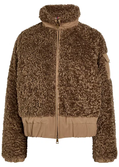 MONCLER MONCLER COLIGNY PADDED FAUX FUR AND SHELL JACKET