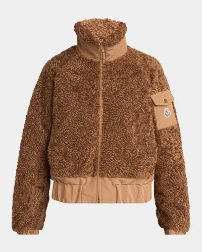 MONCLER COLIGNY TEDDY SHORT DOWN JACKET