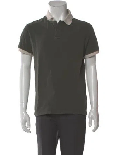 Pre-owned Moncler Collar Short Sleeve Polo Shirt In Multi