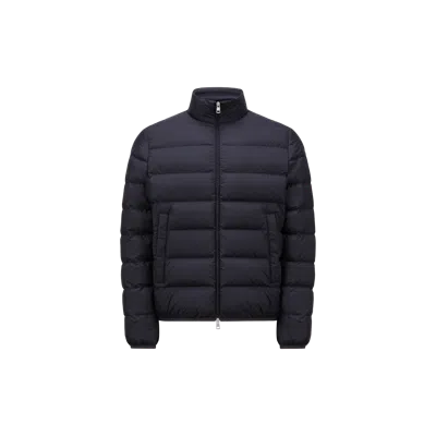 Moncler Collection Baudinet Short Down Jacket, Men, Blue, Size: 7