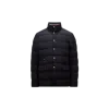 Moncler Doudoune Courte En Laine Bess À Capuche In Blue