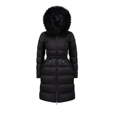 Moncler Boedic Long Down Jacket Black