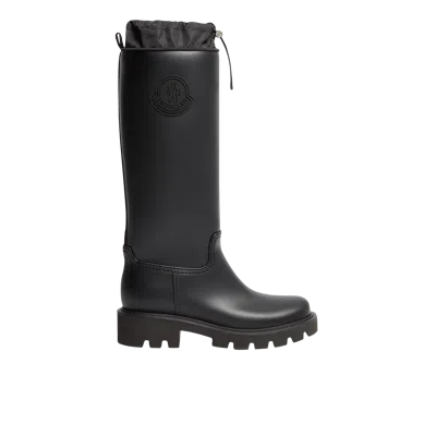 MONCLER KICKSTREAM HIGH RAIN BOOTS, WOMEN, BLACK, SIZE: 41