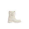 Moncler Logo-patch Drawstring Ankle Boots In White