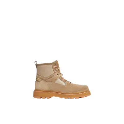 Moncler Bottes En Daim Et Cuir Peka Camp In Beige