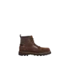 Moncler Bottes En Daim Et Cuir Peka Camp In Brown