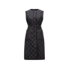 Moncler Butor Diamond-quilted Long Down Vest In Black