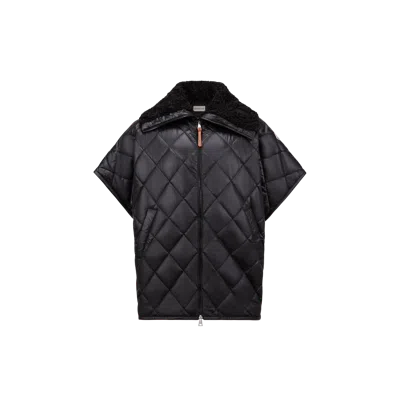 Moncler Collection Padded Cape Black