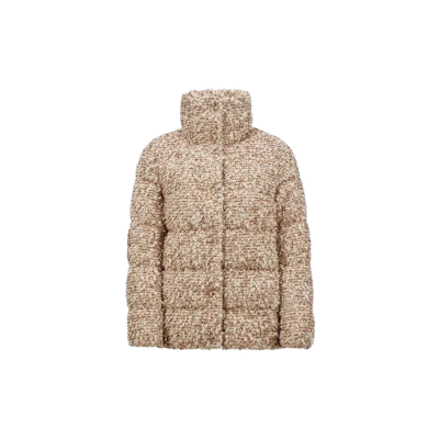 Moncler Doudoune Courte Cochevisse En Laine In Gold