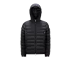 Moncler Najan Short Down Jacket With Hood In Noir