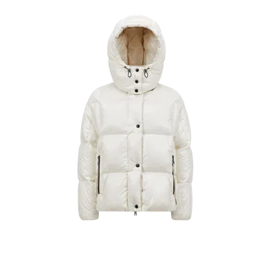 Moncler Parana Hooded Short Down Jacket White