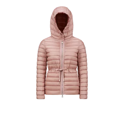 Moncler Collection Doudoune Courte Raie In Pink