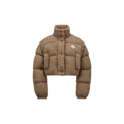 Moncler Doudoune En Tweed 2-en-1 Cytinelle In Brown