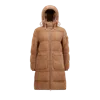 Moncler Doudoune Longue Belcastel En Teddy In Brown