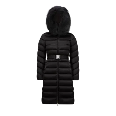 Moncler Doudoune Longue Leersie In Black
