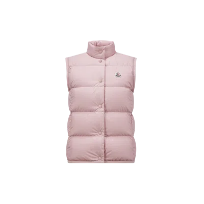 Moncler Collection Doudoune Sans Manches Badia In Pink