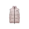 Moncler Fedare Logo-patch Down Gilet In Pink