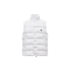 Moncler Sleeveless Light Beige Jacket In White
